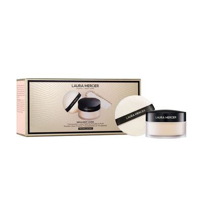 TRANSLUCENT LOOSE SETTING POWDER PUFF TRANSLUCENT (SET DE POLVO FIJADOR MÁS APLICADOR)